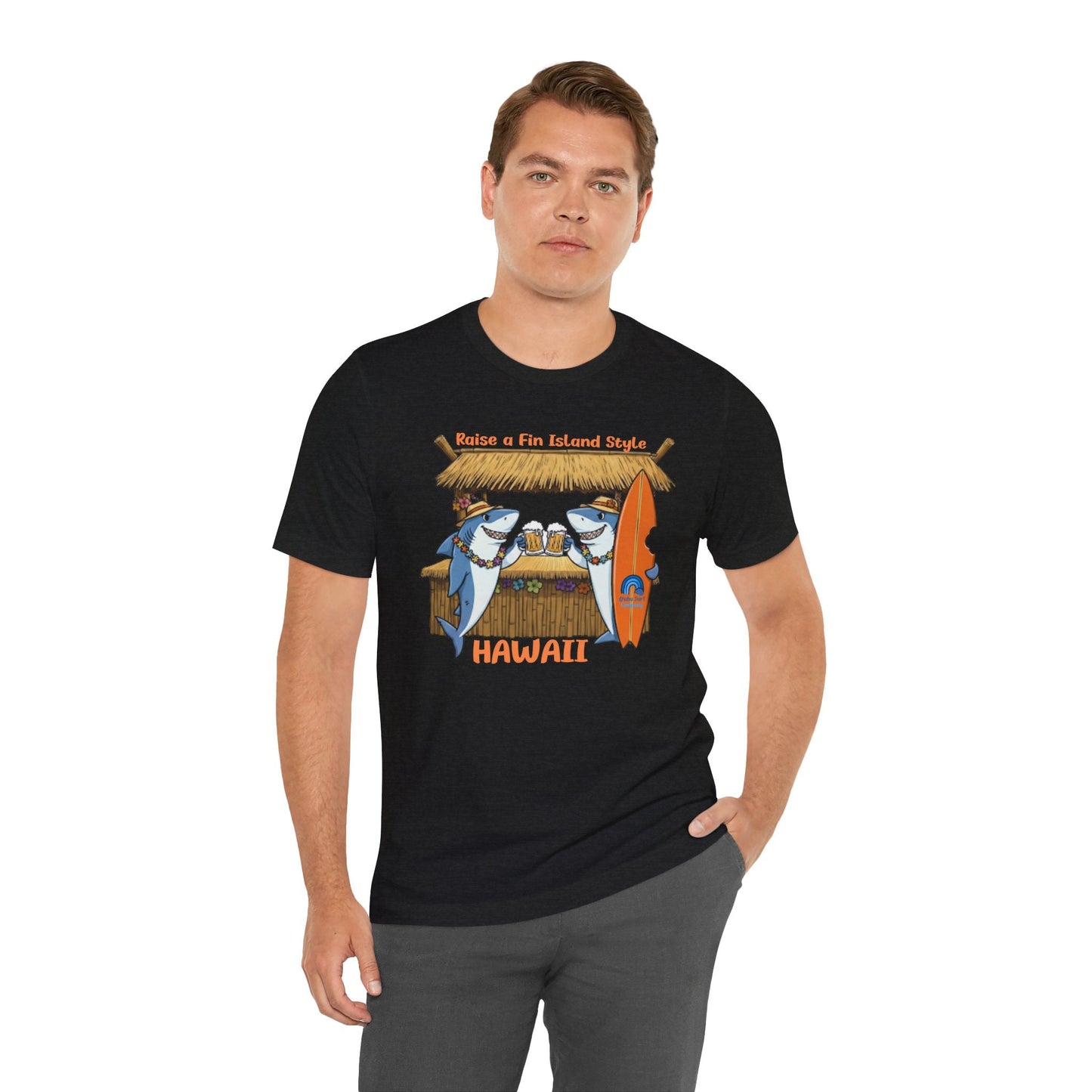 Raise a Fin Island Style Men’s Graphic Tee – O’ahu Surf Company Hawaii - O'ahu Surf Company