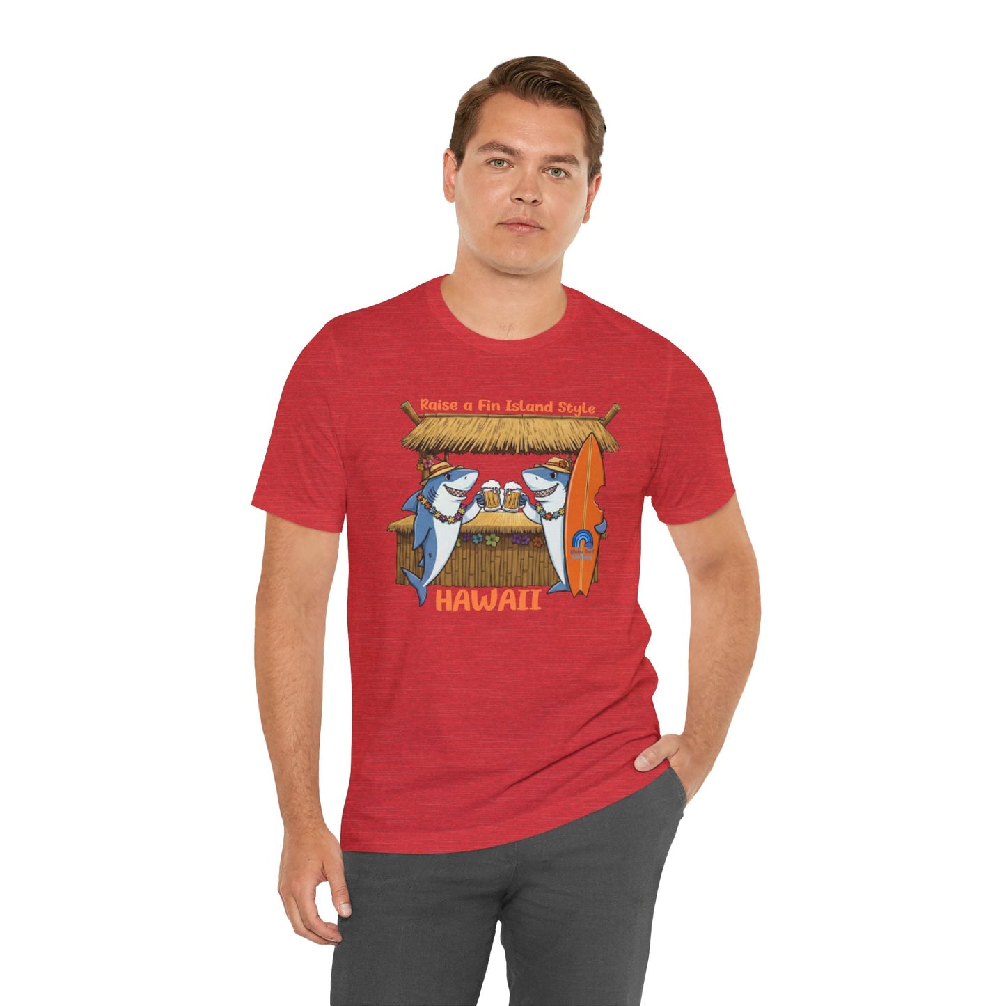 Raise a Fin Island Style Men’s Graphic Tee – O’ahu Surf Company Hawaii - O'ahu Surf Company