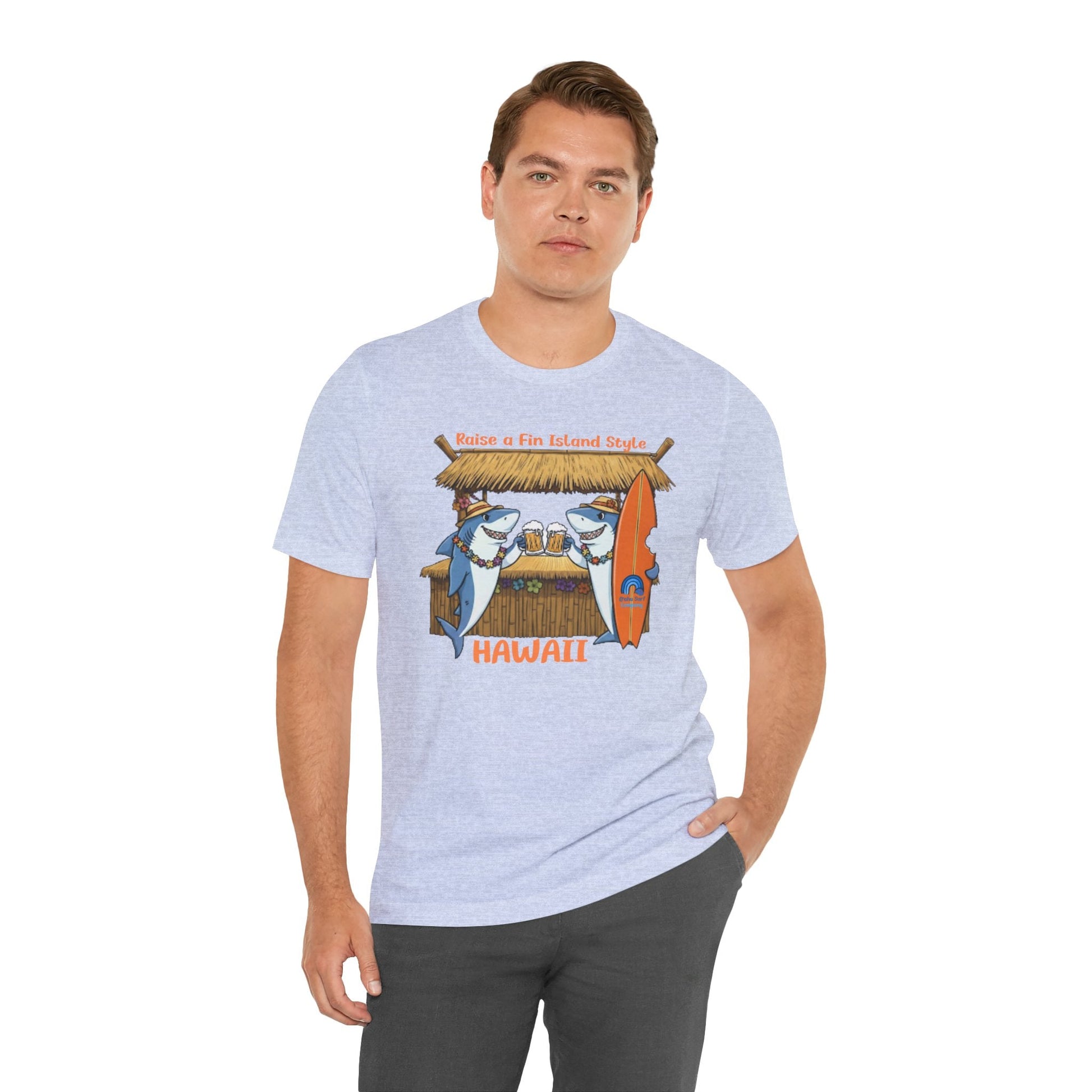 Raise a Fin Island Style Men’s Graphic Tee – O’ahu Surf Company Hawaii - O'ahu Surf Company