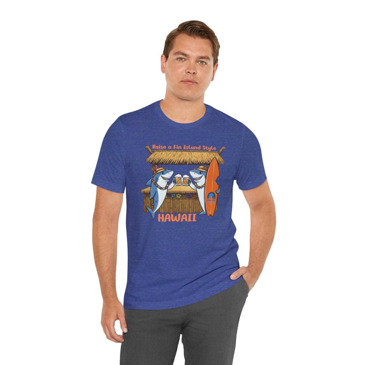 Raise a Fin Island Style Men’s Graphic Tee – O’ahu Surf Company Hawaii - O'ahu Surf Company