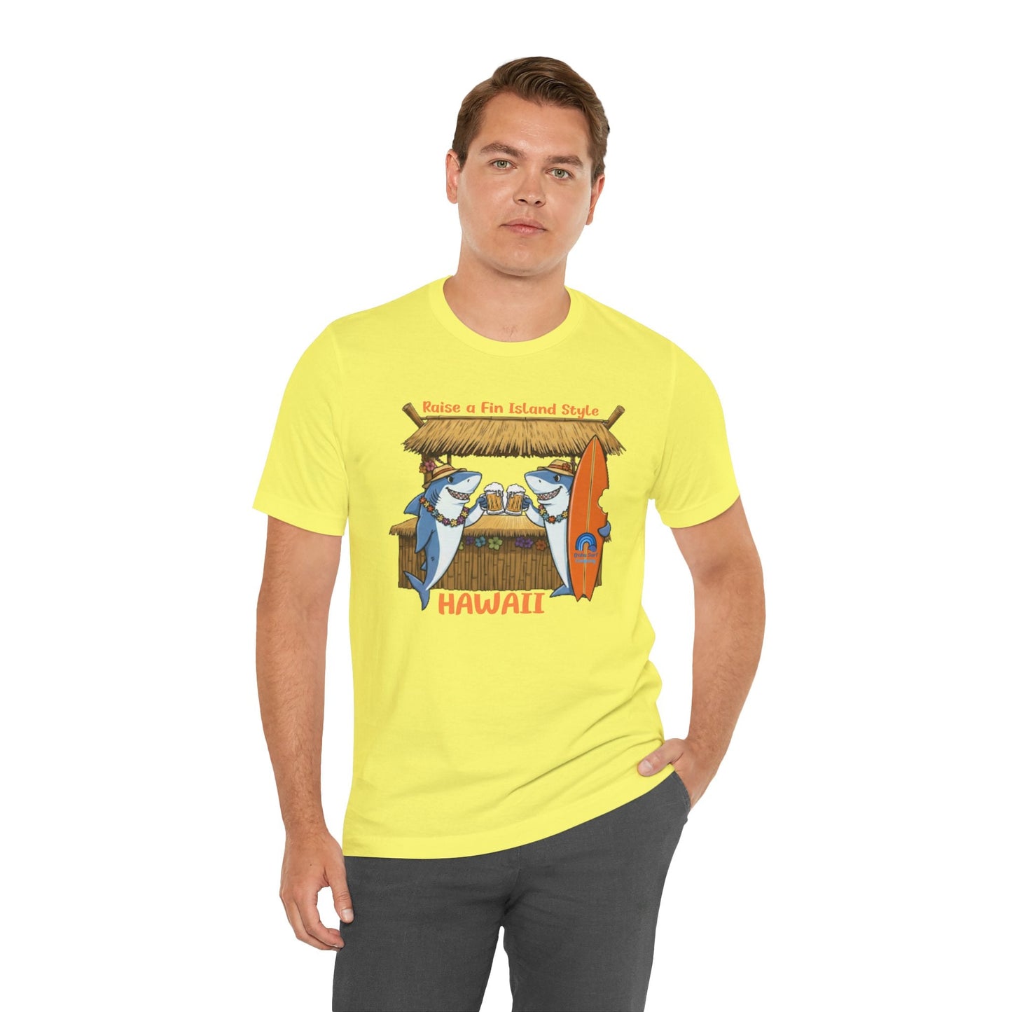 Raise a Fin Island Style Men’s Graphic Tee – O’ahu Surf Company Hawaii - O'ahu Surf Company