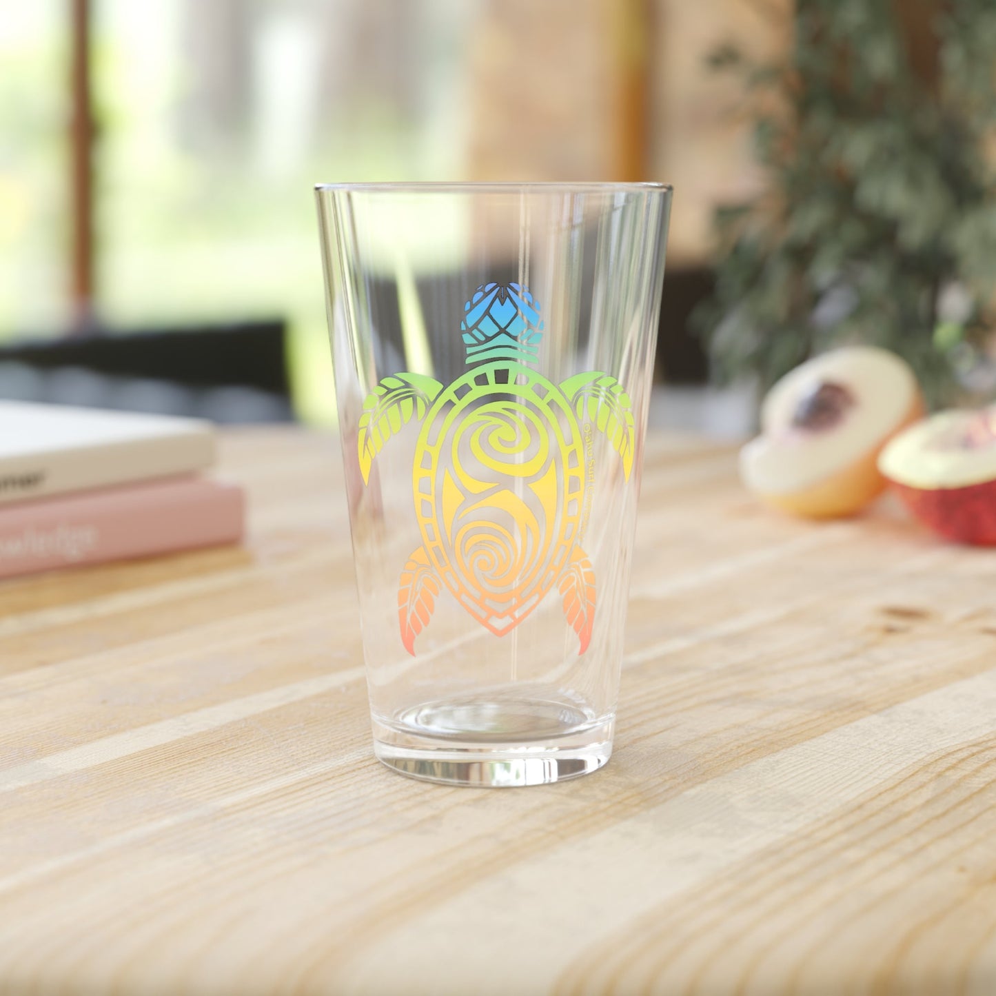 Sea Turtle Oahu Hawaii Pint Glass - O'ahu Surf Company