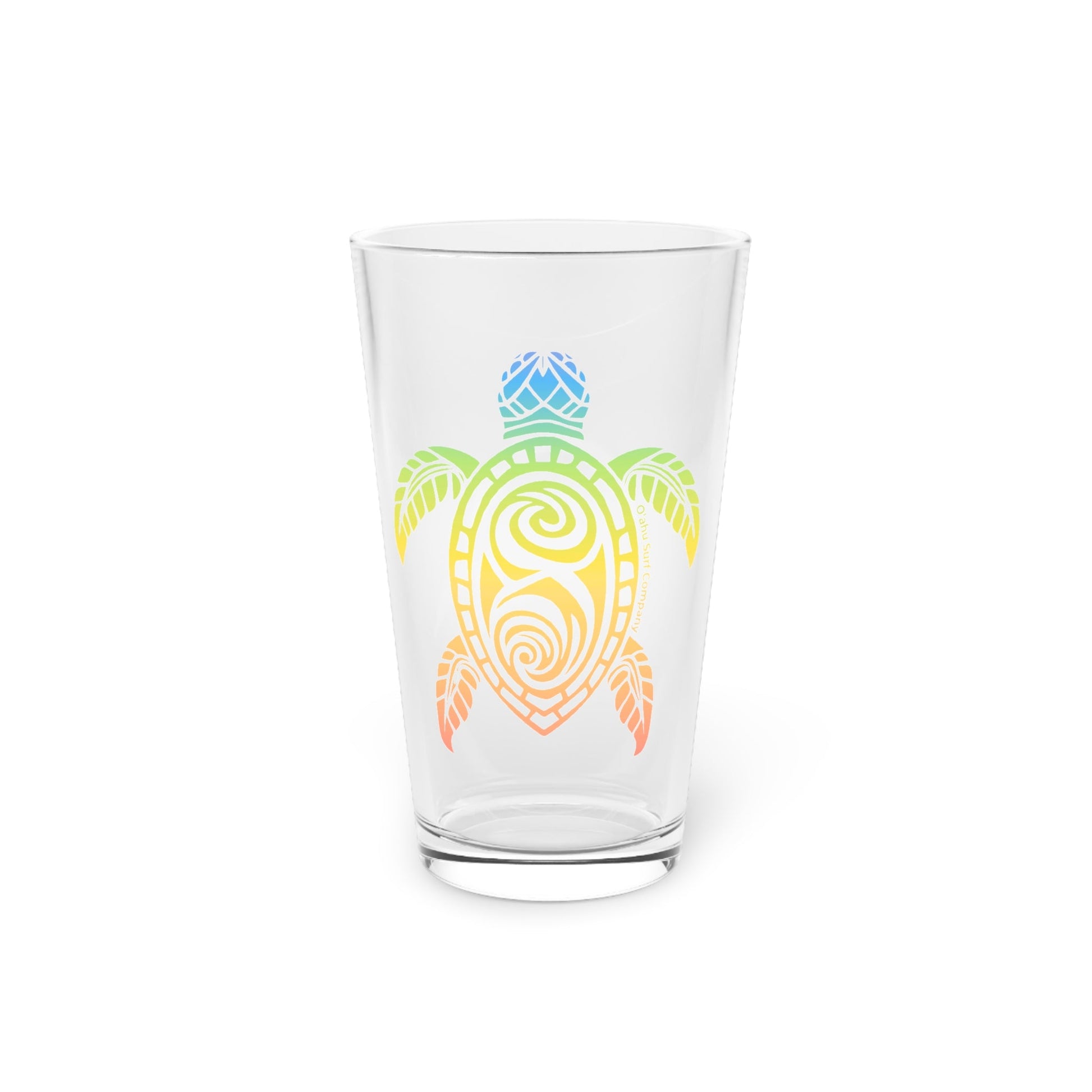 Sea Turtle Oahu Hawaii Pint Glass - O'ahu Surf Company