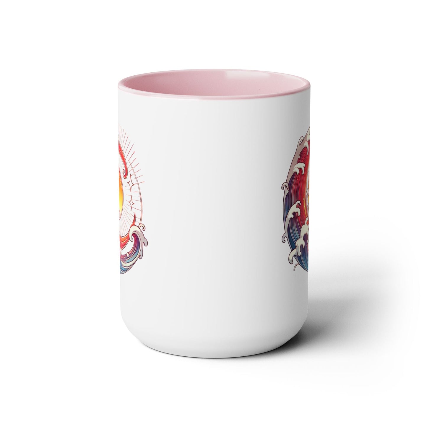 Sun Wave Surf Hawaii Two - Tone Coffee Mug 15oz - O'ahu Surf Company