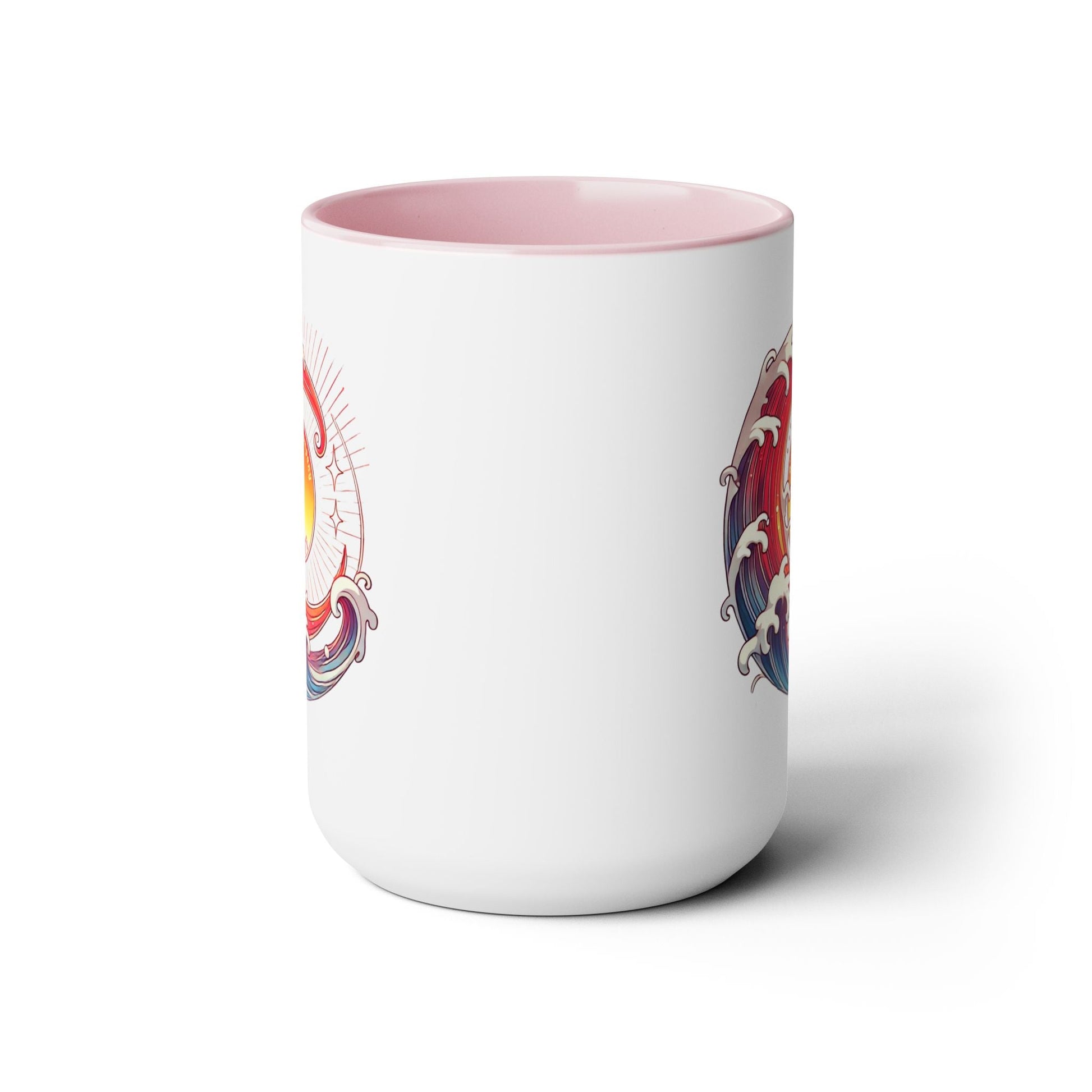 Sun Wave Surf Hawaii Two - Tone Coffee Mug 15oz - O'ahu Surf Company