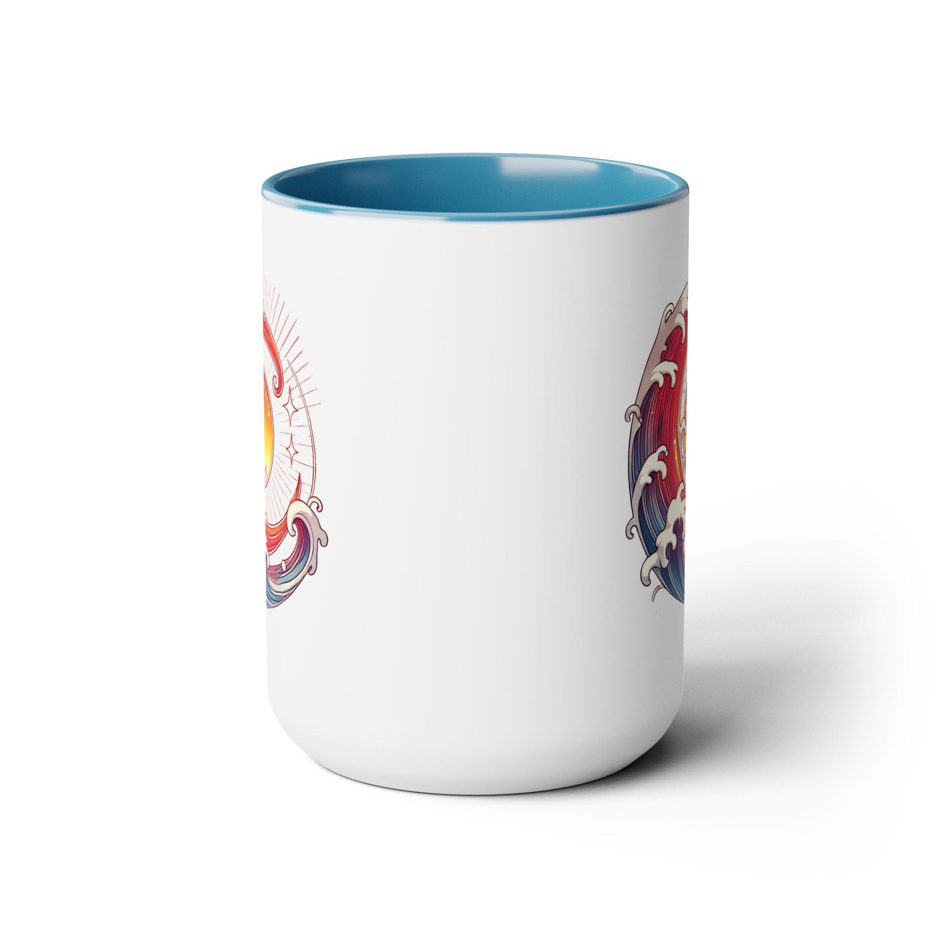 Sun Wave Surf Hawaii Two - Tone Coffee Mug 15oz - O'ahu Surf Company