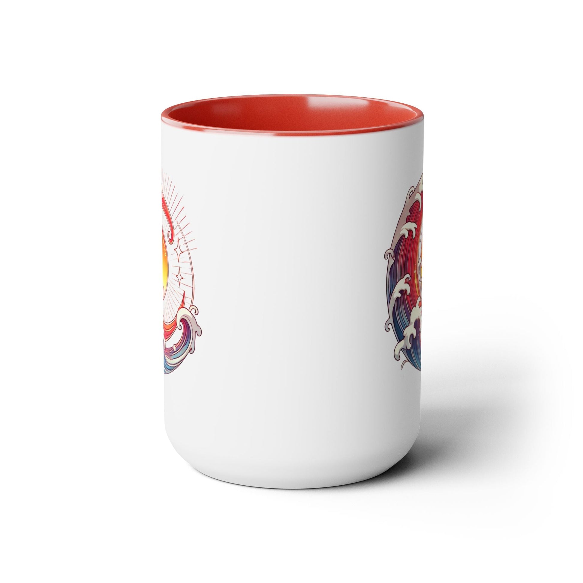 Sun Wave Surf Hawaii Two - Tone Coffee Mug 15oz - O'ahu Surf Company
