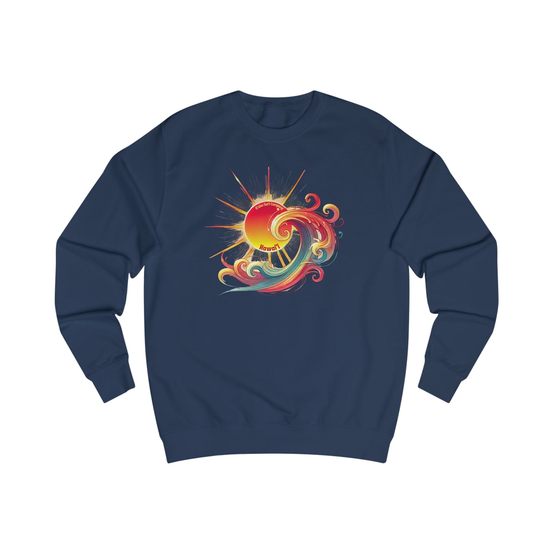 Surf Sweatshirt Sunshine Tropical Wave Hawaii - O'ahu Surf Company