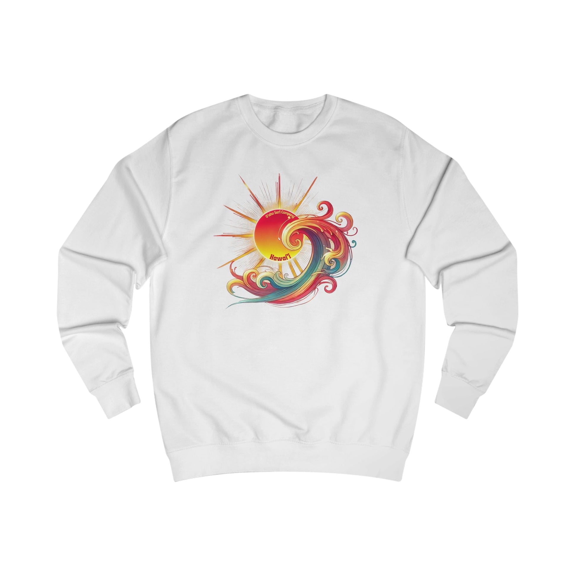 Surf Sweatshirt Sunshine Tropical Wave Hawaii - O'ahu Surf Company