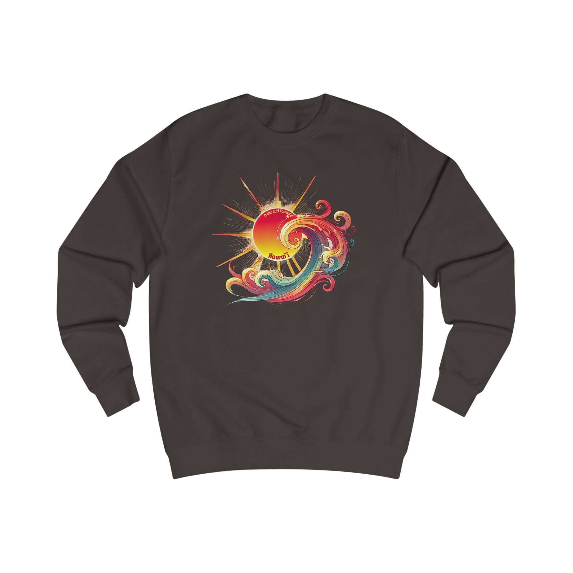 Surf Sweatshirt Sunshine Tropical Wave Hawaii - O'ahu Surf Company