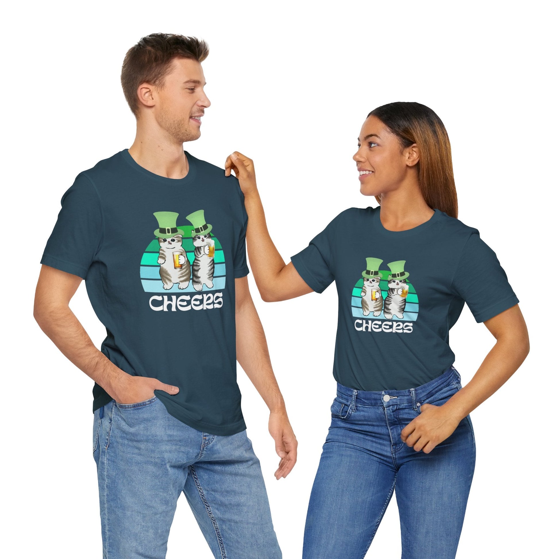Test St. Patrick's Day Cats Drinking Beer Funny T-Shirt - O'ahu Surf Company