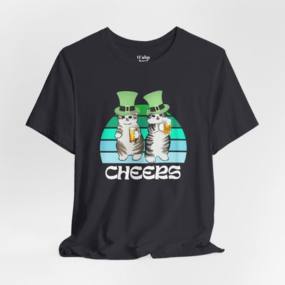 Test St. Patrick's Day Cats Drinking Beer Funny T-Shirt - O'ahu Surf Company