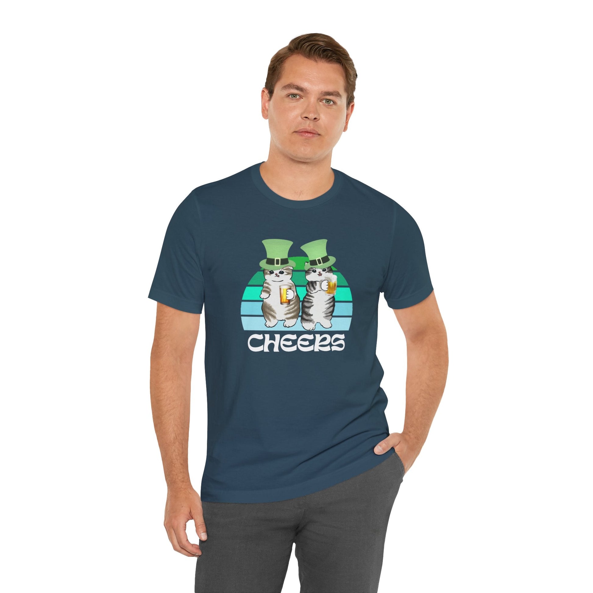 Test St. Patrick's Day Cats Drinking Beer Funny T-Shirt - O'ahu Surf Company