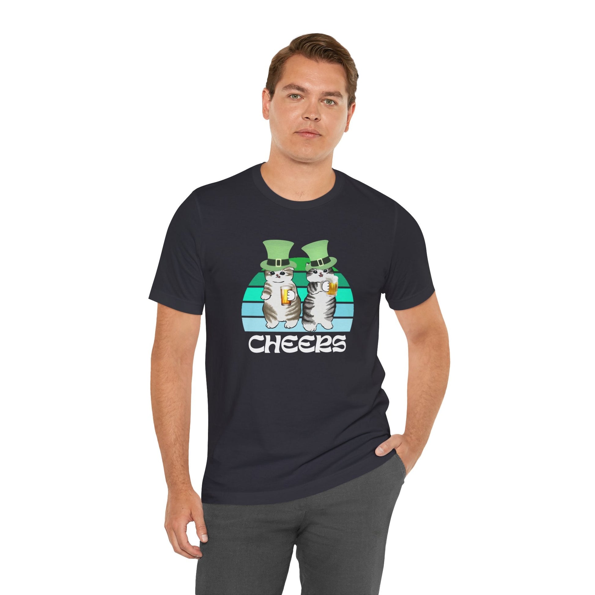 Test St. Patrick's Day Cats Drinking Beer Funny T-Shirt - O'ahu Surf Company