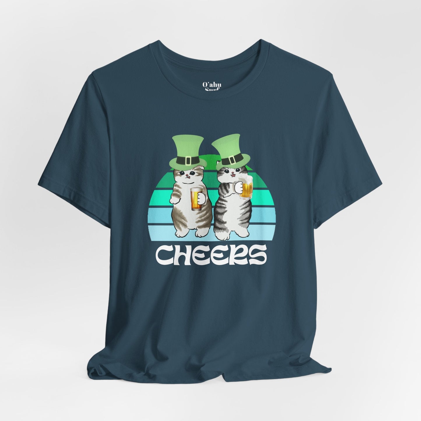 Test St. Patrick's Day Cats Drinking Beer Funny T-Shirt - O'ahu Surf Company