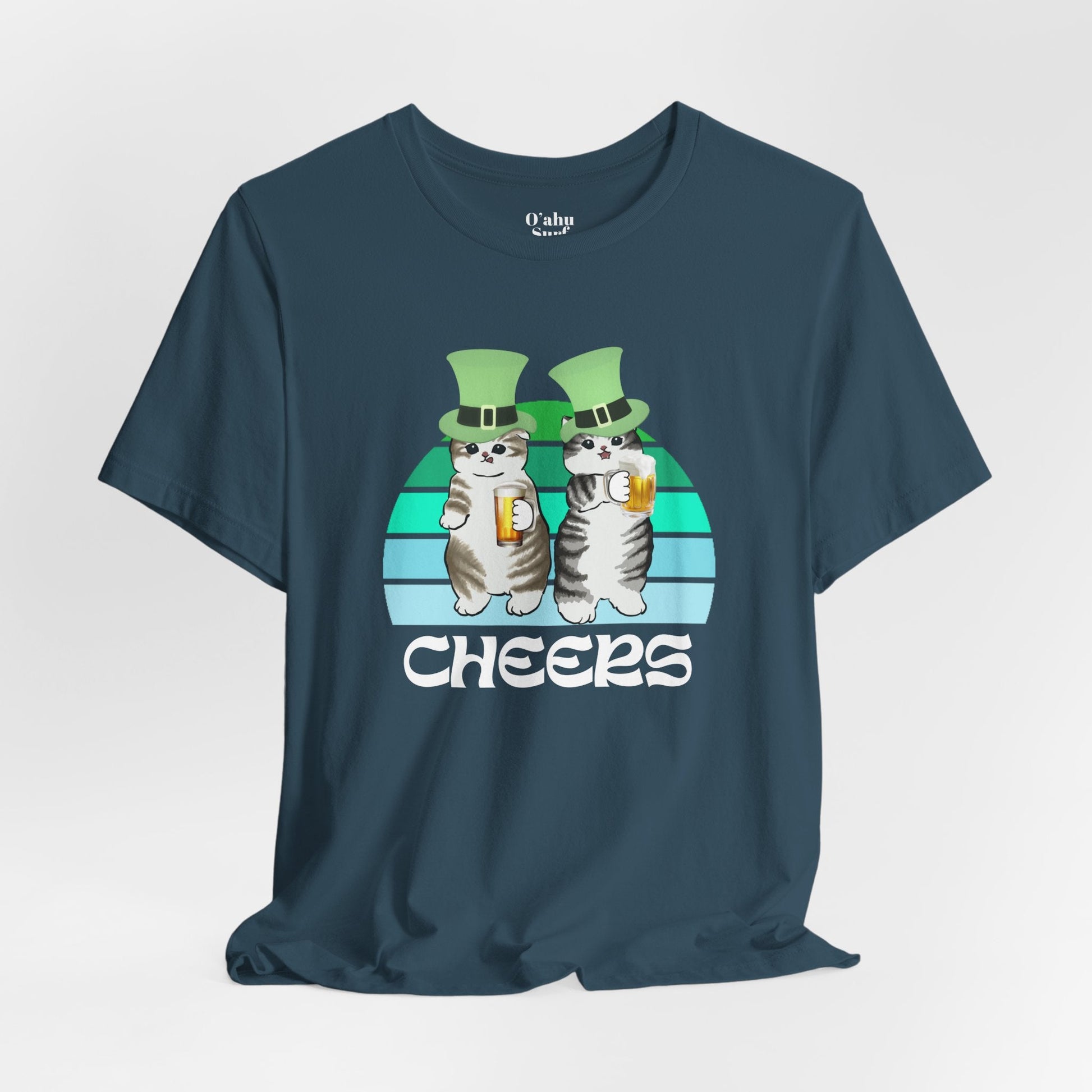 Test St. Patrick's Day Cats Drinking Beer Funny T-Shirt - O'ahu Surf Company