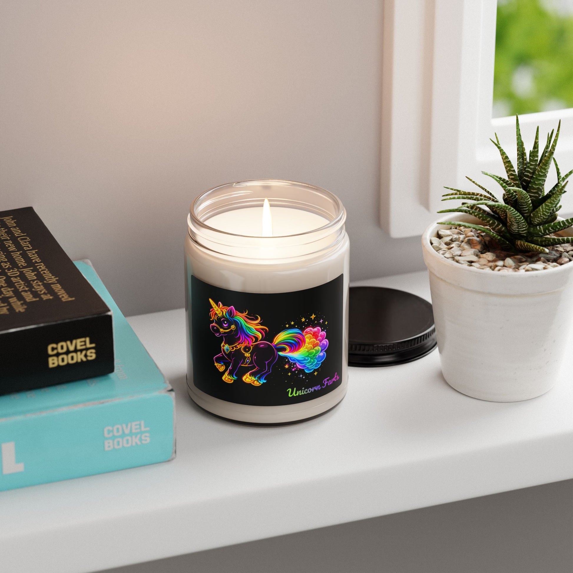 Unicorn Farts Scented Candle – Funny Rainbow Unicorn Candle | Long - Lasting Scented Gift | 50–60 Hour Burn - O'ahu Surf Company