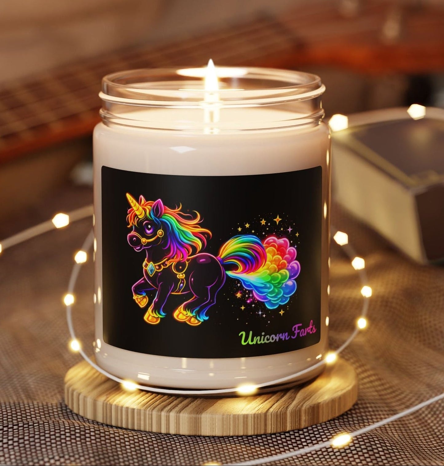 Unicorn Farts Scented Candle – Funny Rainbow Unicorn Candle | Long - Lasting Scented Gift | 50–60 Hour Burn - O'ahu Surf Company