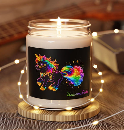 Unicorn Farts Scented Candle – Funny Rainbow Unicorn Candle | Long - Lasting Scented Gift | 50–60 Hour Burn - O'ahu Surf Company