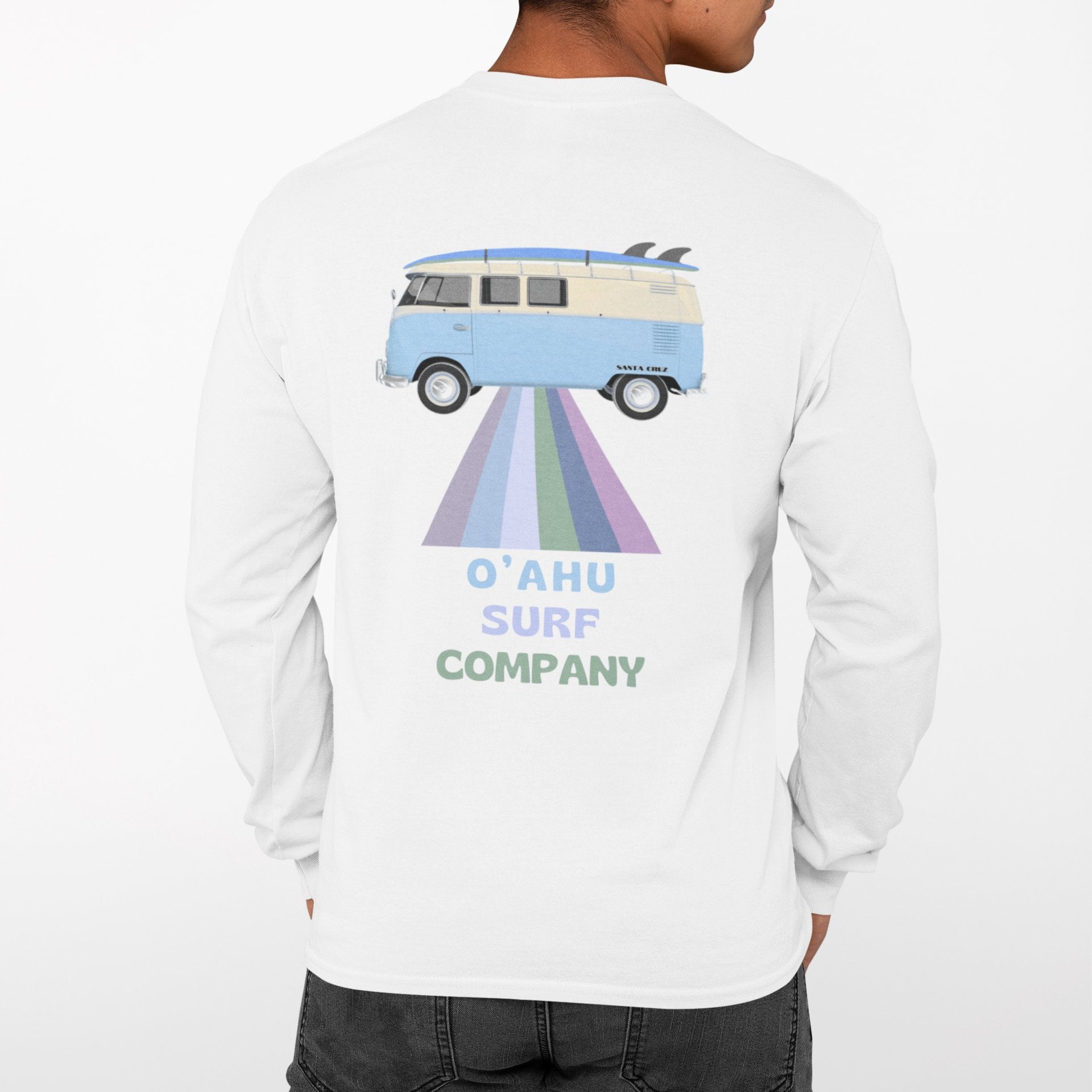 Vintage Hawaii Surf Bus Long Sleeve Tee - O'ahu Surf Company