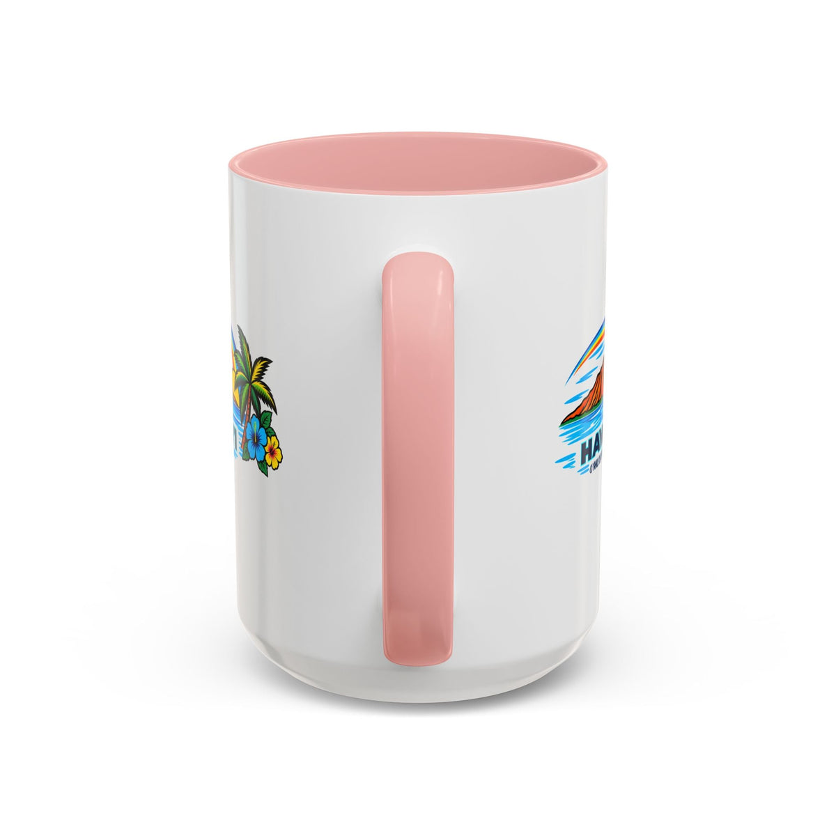 Waikiki Beach Hawaii Coffee Mug 15oz – Diamond Head Tropical Design - O'ahu Surf Company