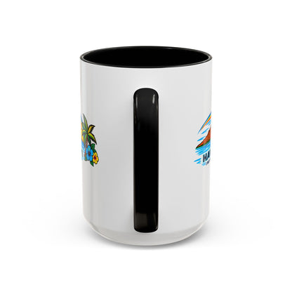 Waikiki Beach Hawaii Coffee Mug 15oz – Diamond Head Tropical Design - O'ahu Surf Company