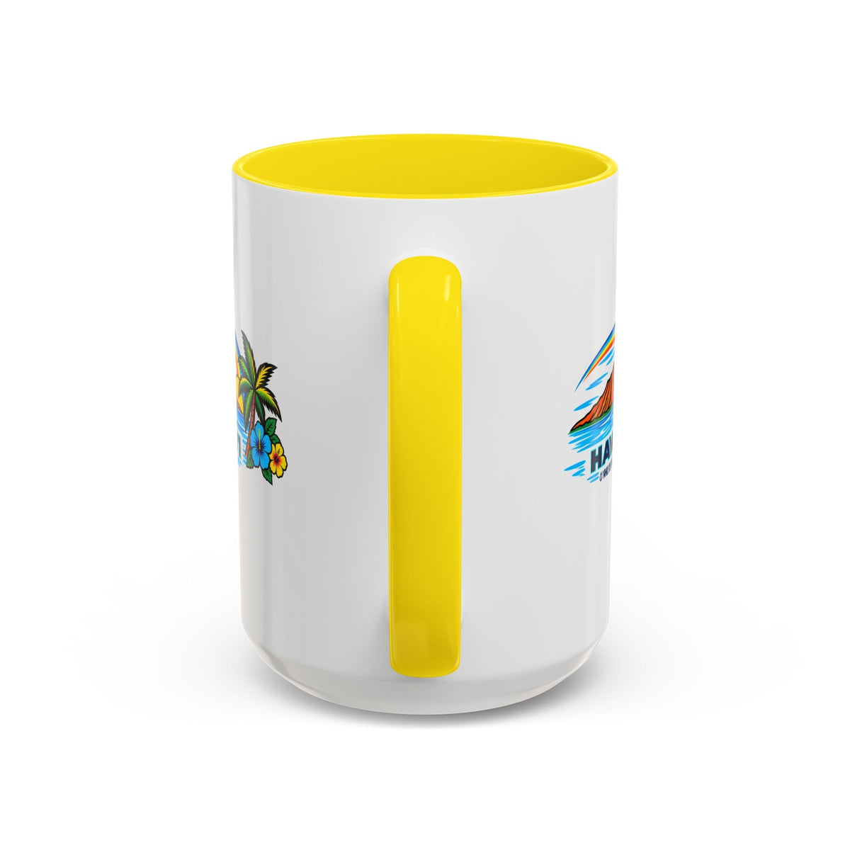 Waikiki Beach Hawaii Coffee Mug 15oz – Diamond Head Tropical Design - O'ahu Surf Company