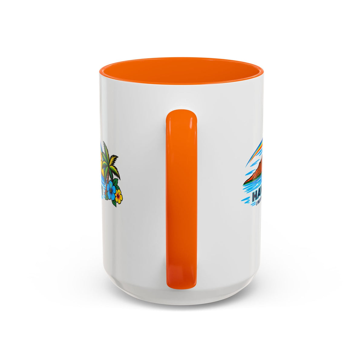 Waikiki Beach Hawaii Coffee Mug 15oz – Diamond Head Tropical Design - O'ahu Surf Company