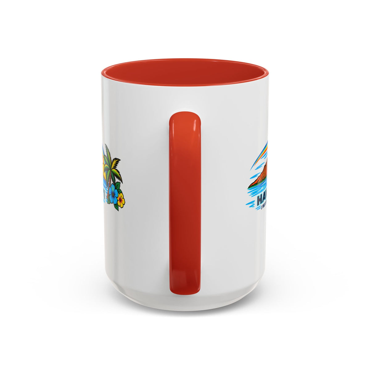 Waikiki Beach Hawaii Coffee Mug 15oz – Diamond Head Tropical Design - O'ahu Surf Company