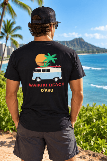 Waikiki Beach Hawaii Surf Bus V-Neck - O'ahu Surf Company