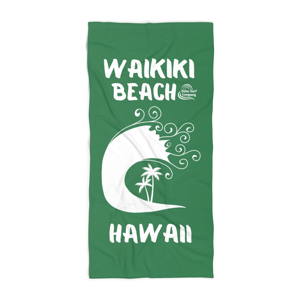 Waikiki Beach Hawaii Towel – Island Green - O'ahu Surf Company