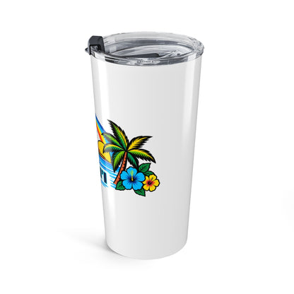 Waikiki Beach Hawaii Tumbler – 20oz Travel Cup - O'ahu Surf Company