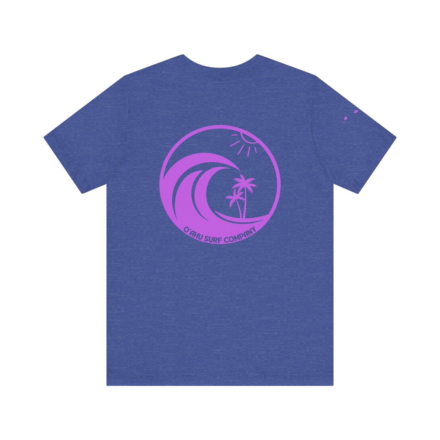 Hawaiian Island Ocean Wave Custom T-shirt - O'ahu Surf Company