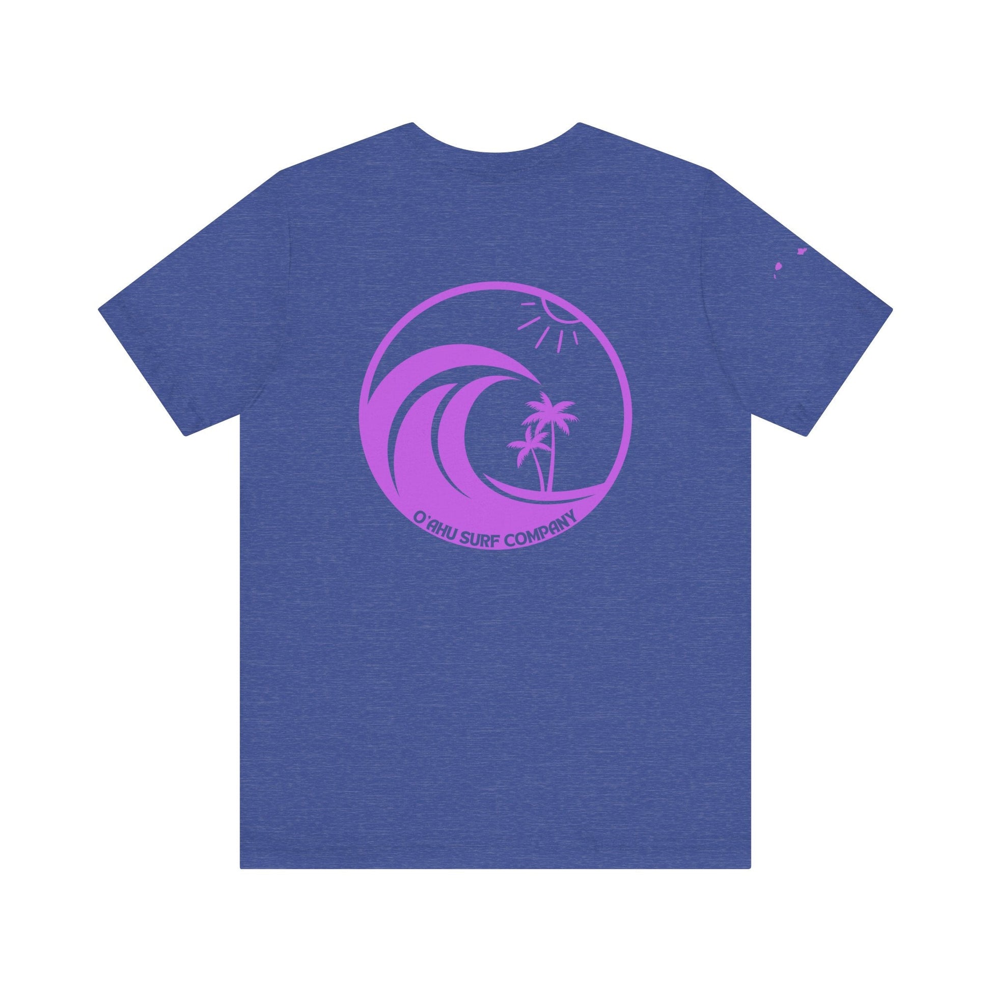 Hawaiian Island Ocean Wave Custom T-shirt - O'ahu Surf Company