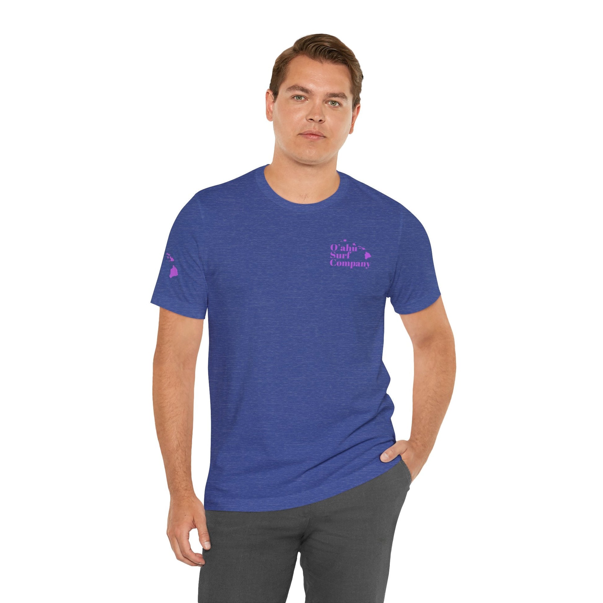 Hawaiian Island Ocean Wave Custom T-shirt - O'ahu Surf Company