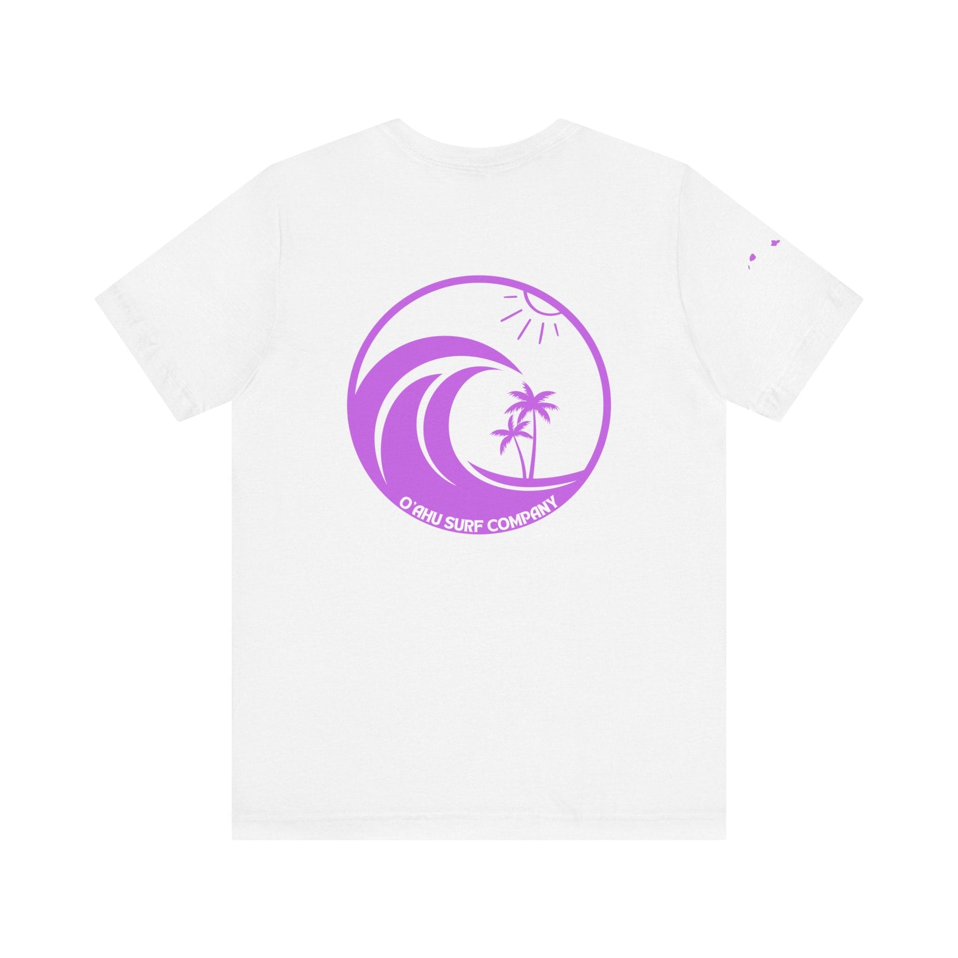 Hawaiian Island Ocean Wave Custom T-shirt - O'ahu Surf Company