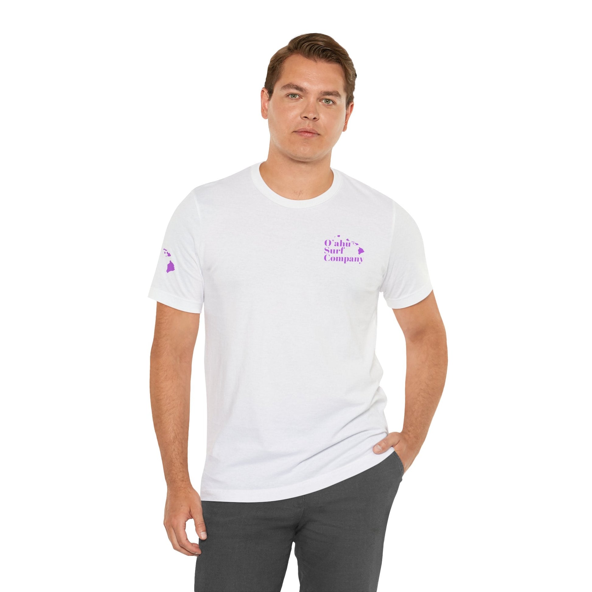 Hawaiian Island Ocean Wave Custom T-shirt - O'ahu Surf Company