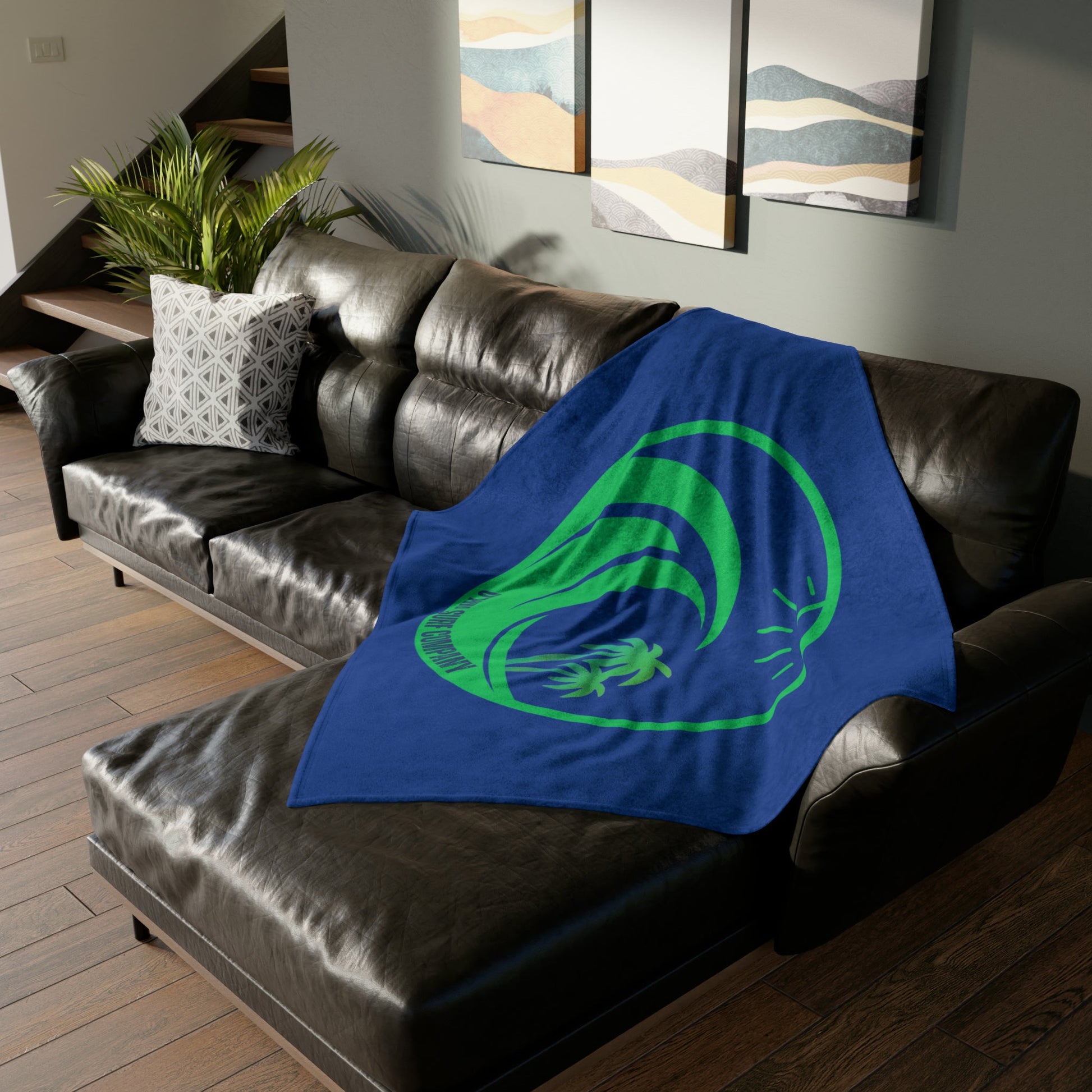 O'ahu Surf Company Blue Wave Throw Blanket. These island inspired surf themed blankets are irresistibly cozy and soft.