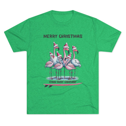 O'ahu Surf Company Christmas Flamingo Surf T-shirt - O'ahu Surf Company