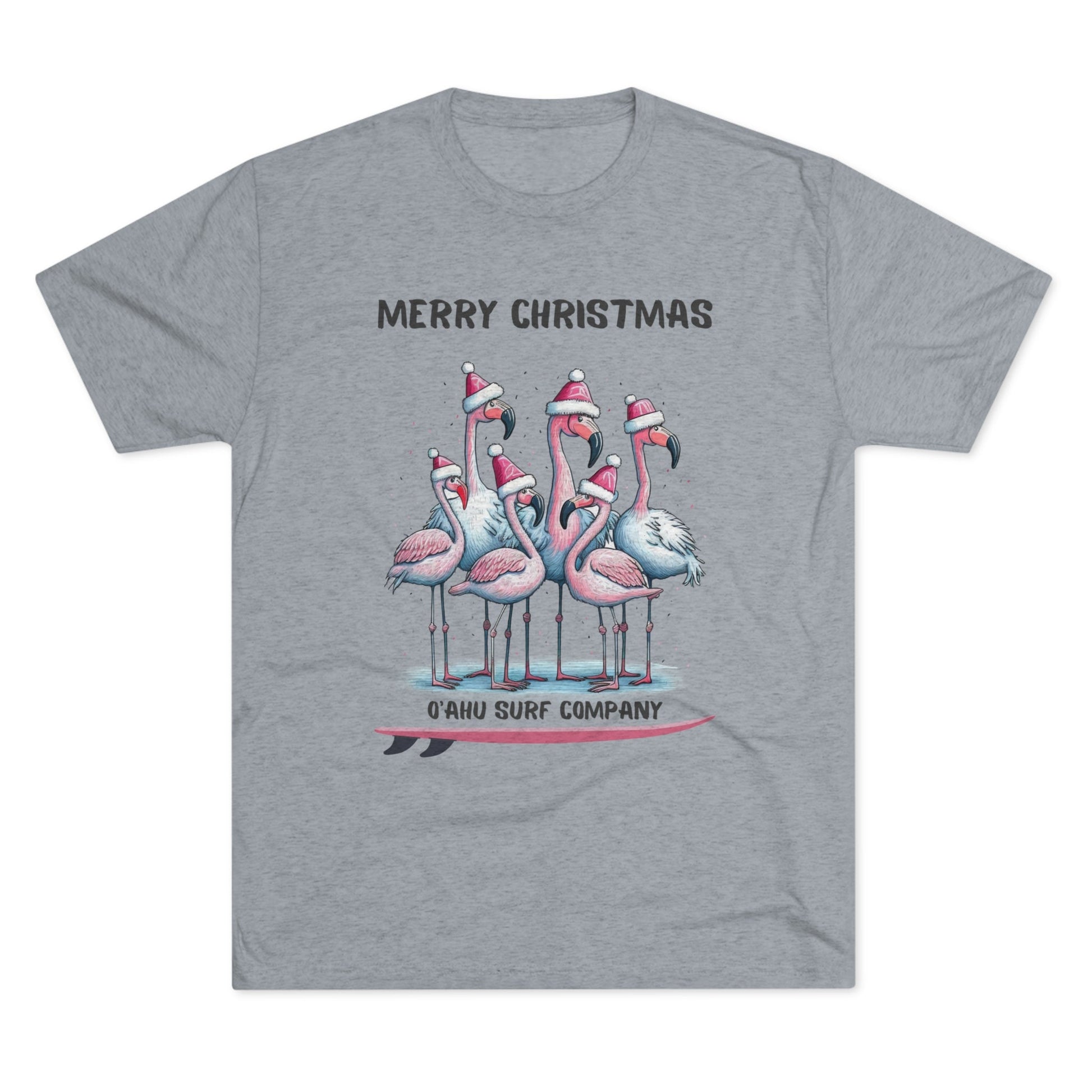 O'ahu Surf Company Christmas Flamingo Surf T-shirt - O'ahu Surf Company