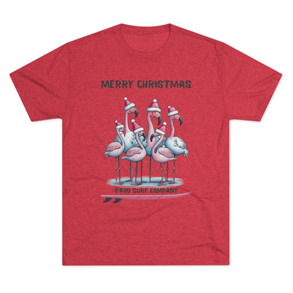 O'ahu Surf Company Christmas Flamingo Surf T-shirt - O'ahu Surf Company