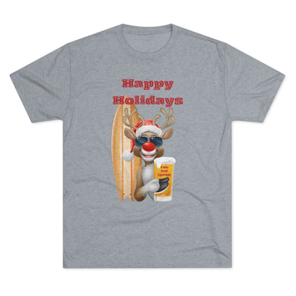 O'ahu Surf Company Happy Holidays Reindeer Surf Tee - O'ahu Surf Company