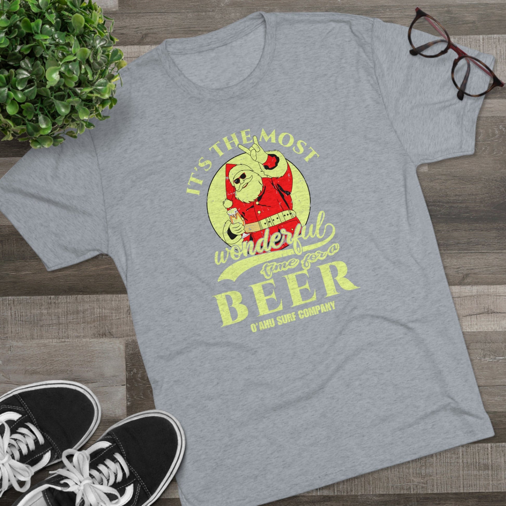 O'ahu Surf Company It's the Most Wonderful Time for a Beer T-shirt - O'ahu Surf Company