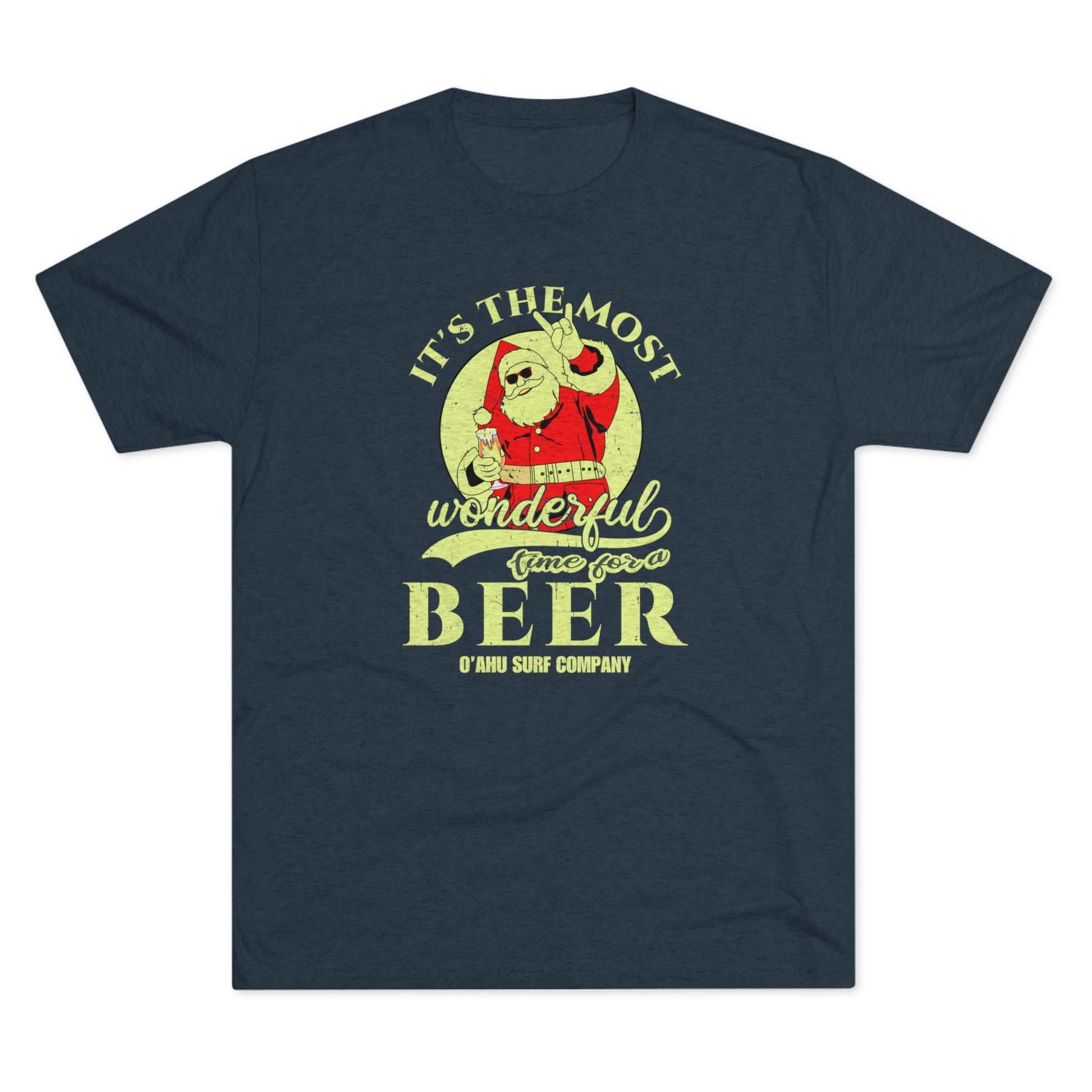 It's the Most Wonderful Time for a Beer T-shirt - O'ahu Surf Company.  Holiday drinking shirt.