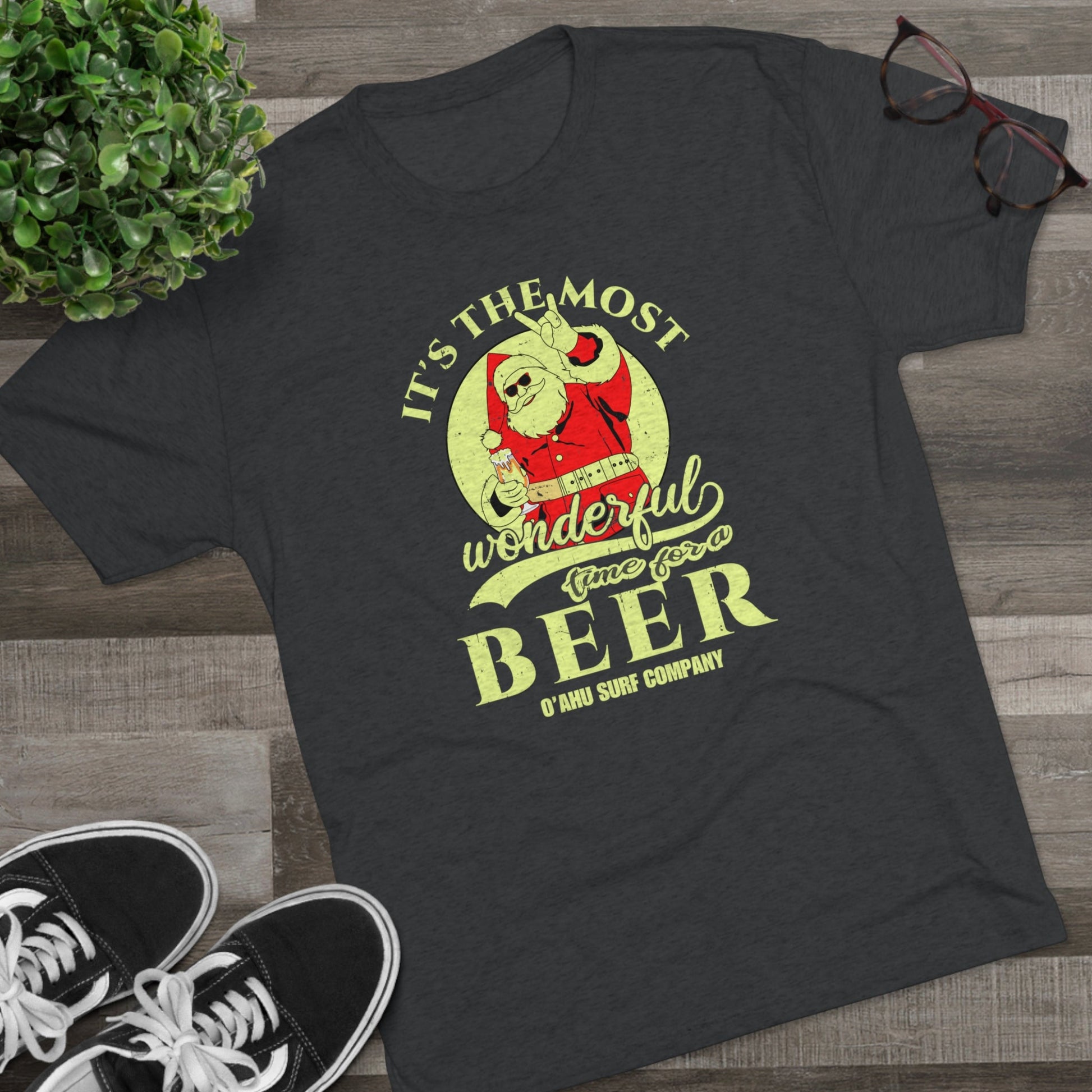 O'ahu Surf Company It's the Most Wonderful Time for a Beer T-shirt - O'ahu Surf Company