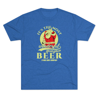O'ahu Surf Company It's the Most Wonderful Time for a Beer T-shirt - O'ahu Surf Company