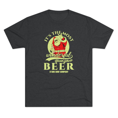 O'ahu Surf Company It's the Most Wonderful Time for a Beer T-shirt - O'ahu Surf Company