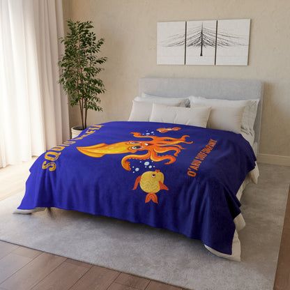 O'ahu Surf Company Squid Mafia Tropical Throw Blanket - O'ahu Surf Company