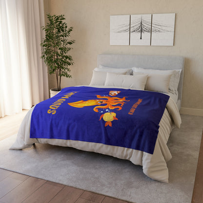 O'ahu Surf Company Squid Mafia Tropical Throw Blanket - O'ahu Surf Company