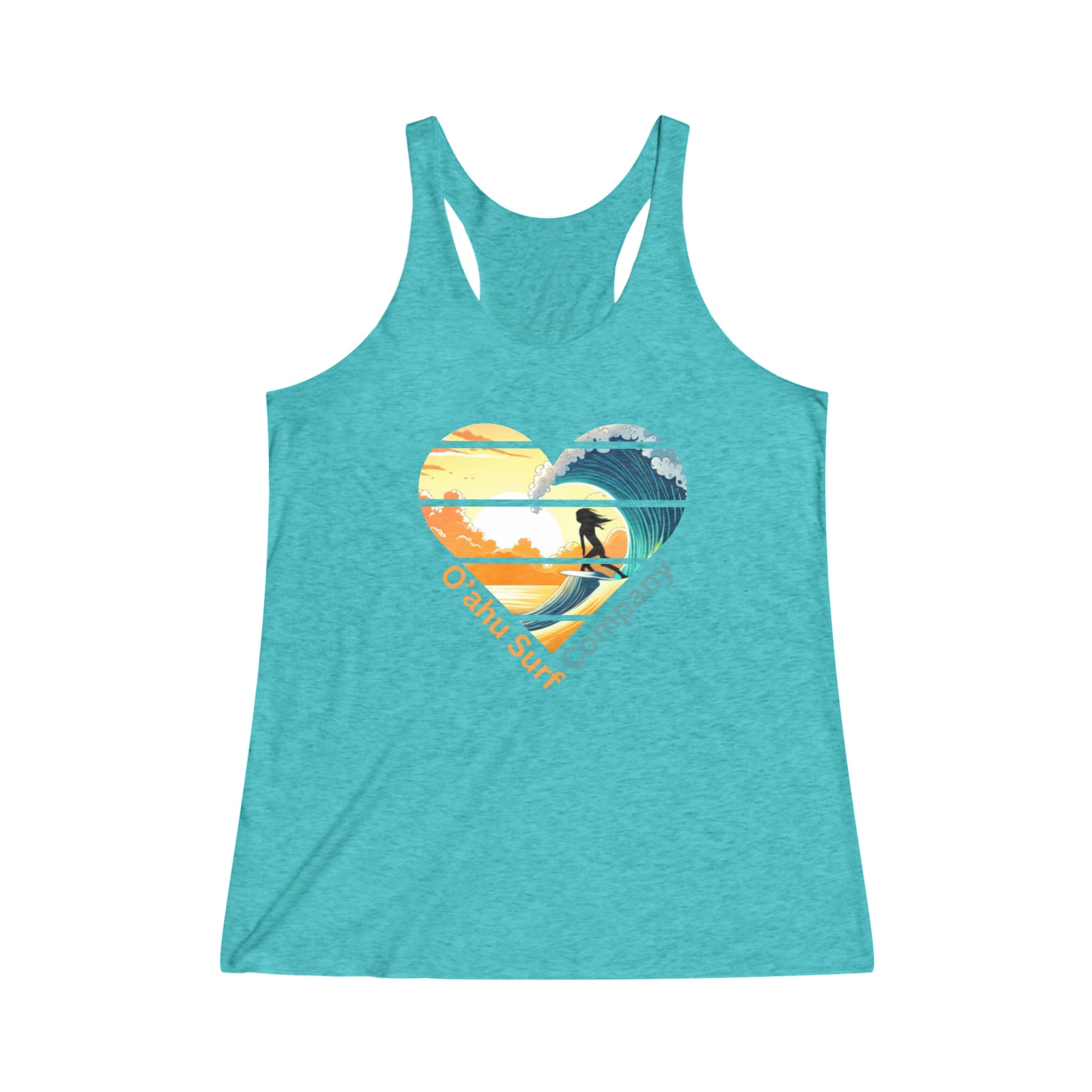 O'ahu Surf Company Surfer Girl Heart Women's Tank. Tank Tops. surf girl Hawaii tank top